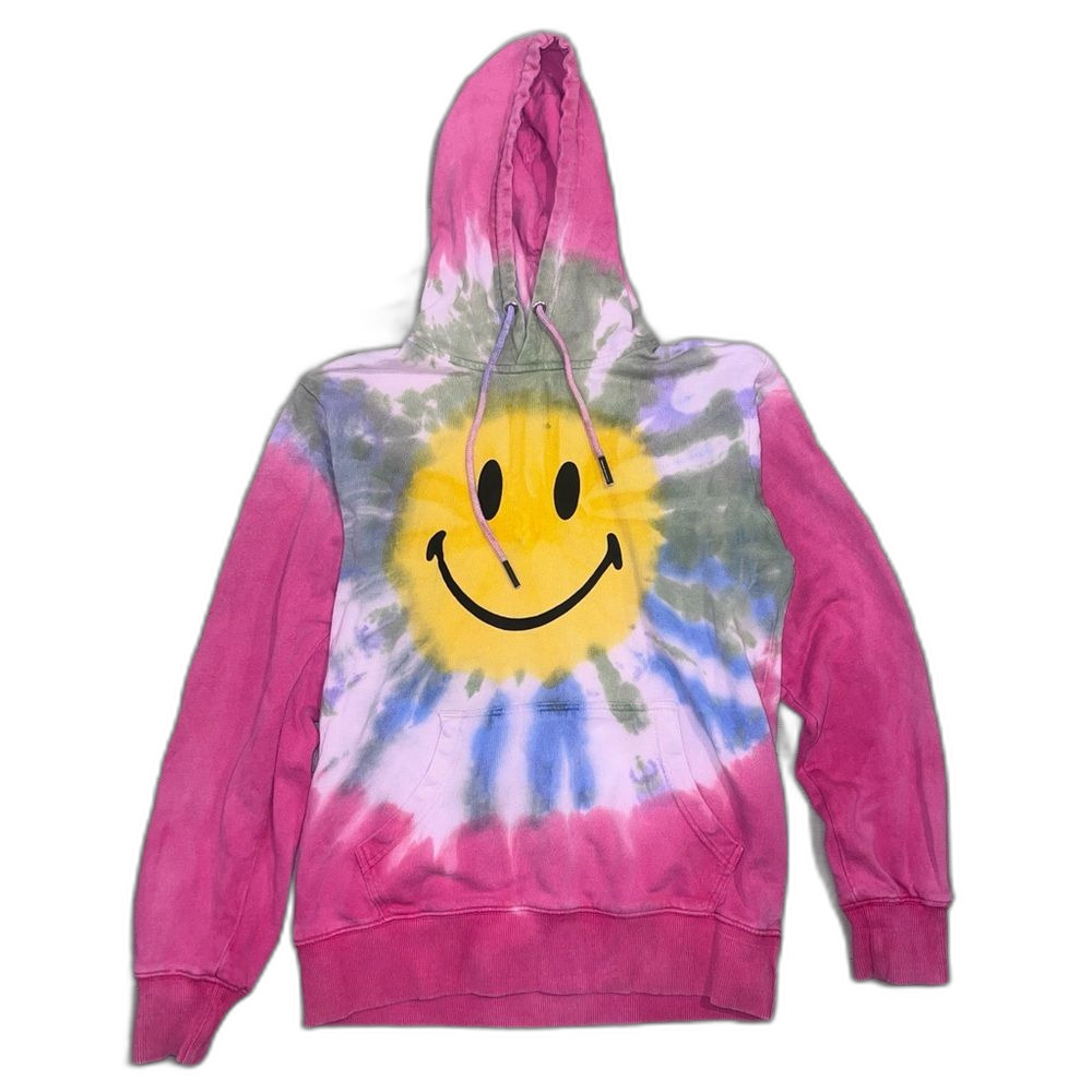 Chinatown Market X Smiley Men's Small S Hoodie Tie Dye Urban Outfitters Jacket